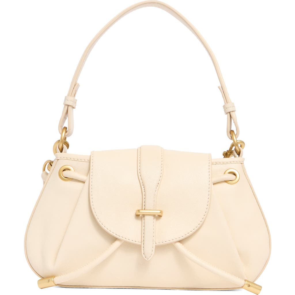 Vince Camuto Elic Leather Top Handle Bag In Natural