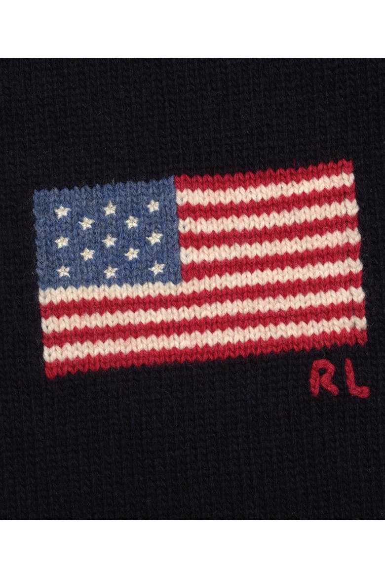 Rl Flag Scarf, Alternate, color, Collection Navy