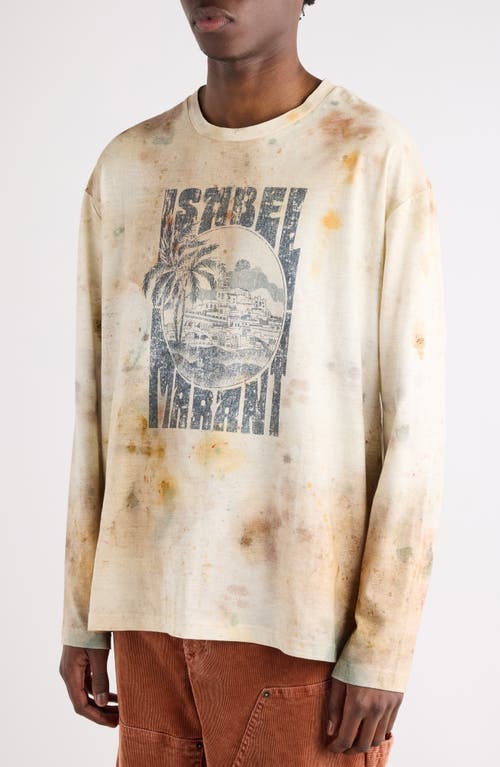 Isabel Marant Honore Oversize Embroidered T-shirt In Neutral