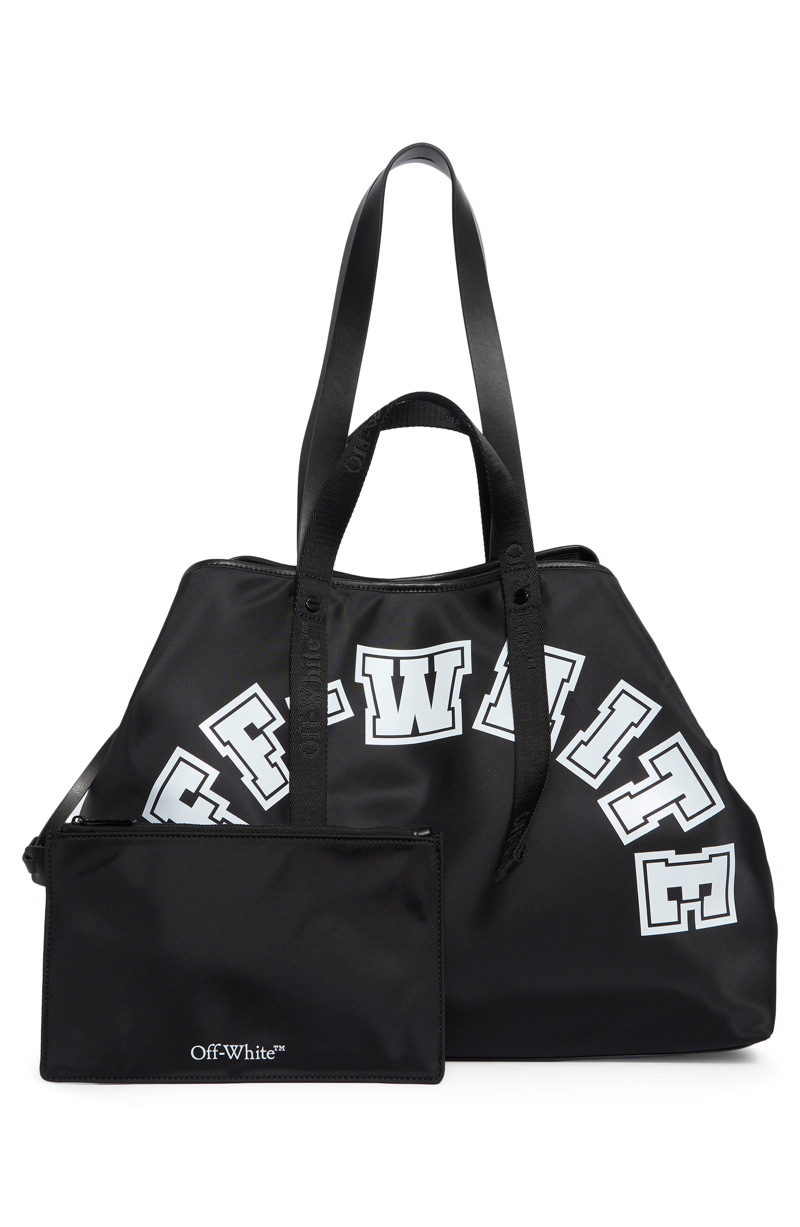 Off-White Classic Day Off Large Tote Bag, Alternate, color, Black