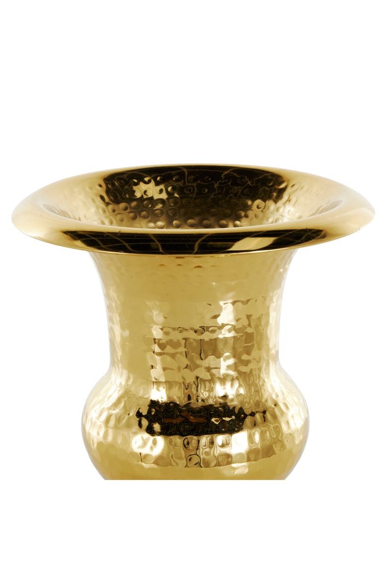 Textured Metal Vase, Alternate, color, GOLD