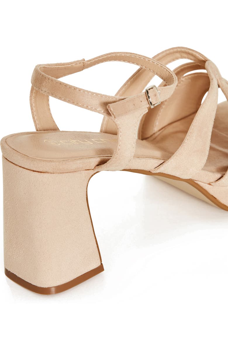 City Chic Coco Platform Sandal, Alternate, color, Beige