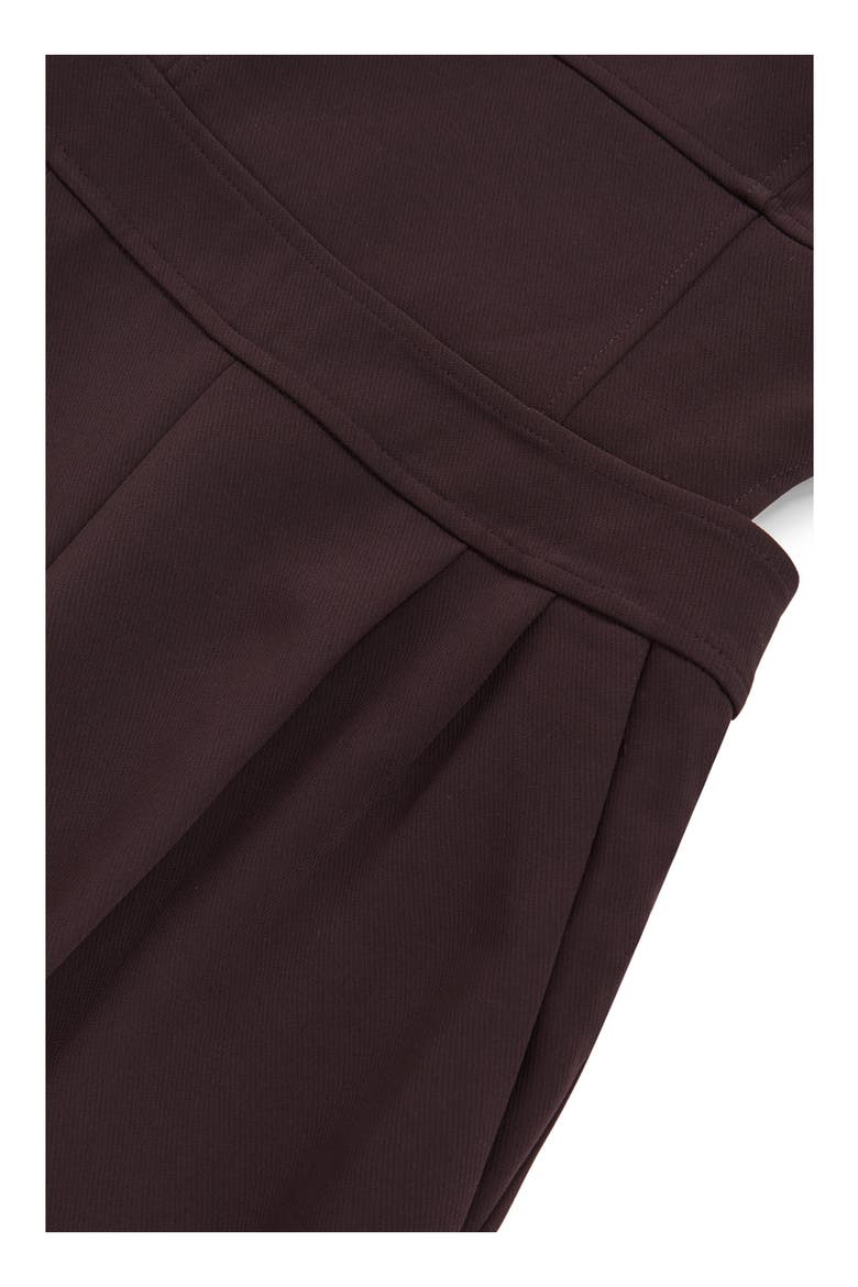 Dion Pleated Sleeveless Wide Leg Jumpsuit, Alternate, color, BURGUNDY