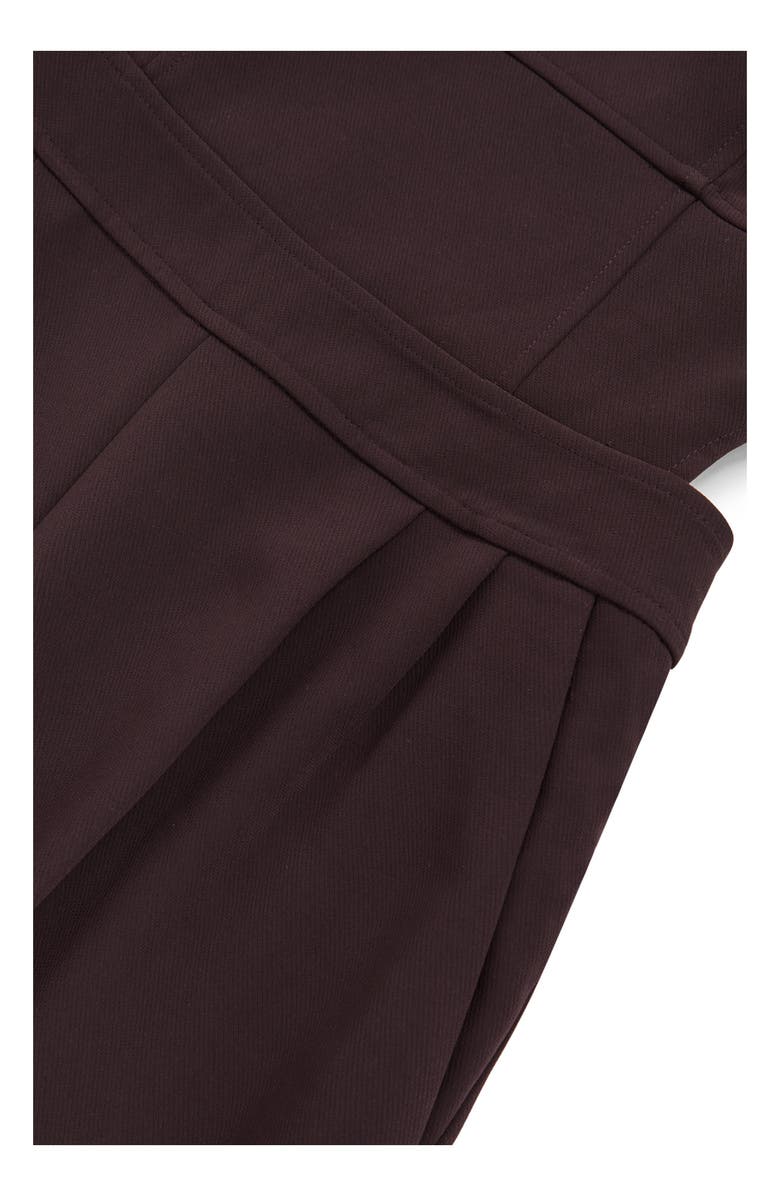 Reiss Dion Pleated Sleeveless Wide Leg Jumpsuit, Alternate, color, Burgundy