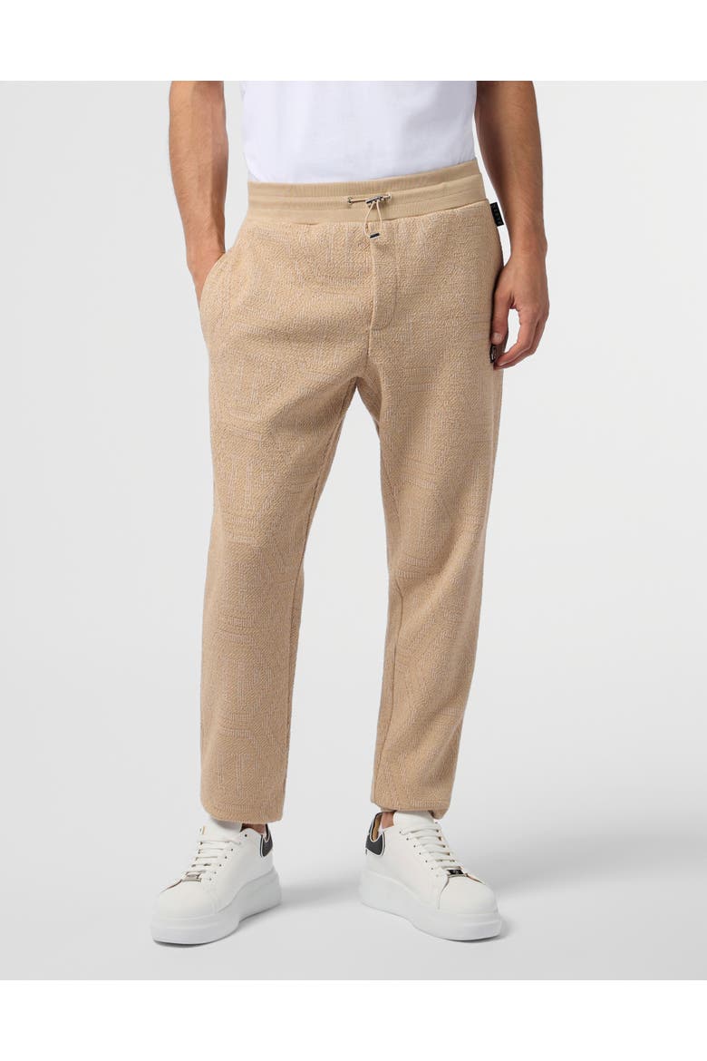 Jacquard Joggers Monogram Men, Main, color, beige