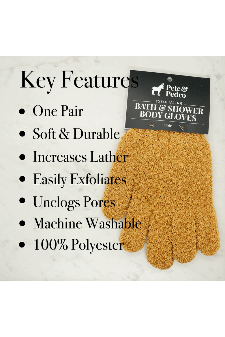 Bath & Body Exfoliating Shower Gloves, Alternate, color, None