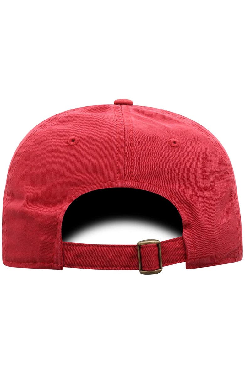 Men's Top of the World Crimson Washington State Cougars Team Logo Washed Adjustable Hat, Alternate, color, Crimson