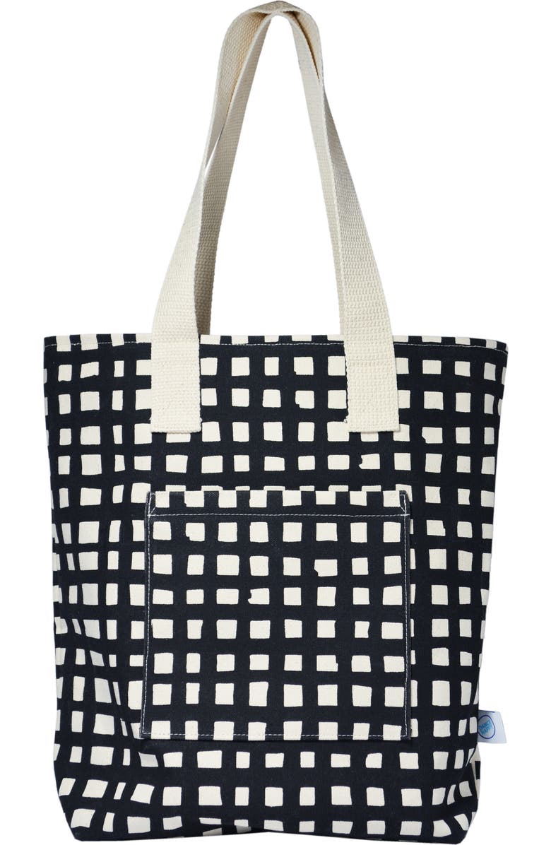 Dance Happy Grid Carry All Tote Bag, Main, color,