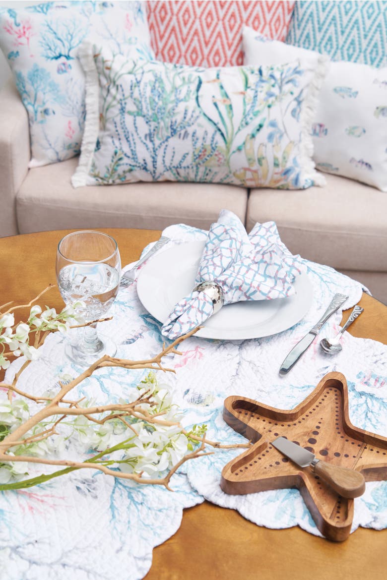 St.Vincent Cloth Napkins Set of 6, Alternate, color, Blue