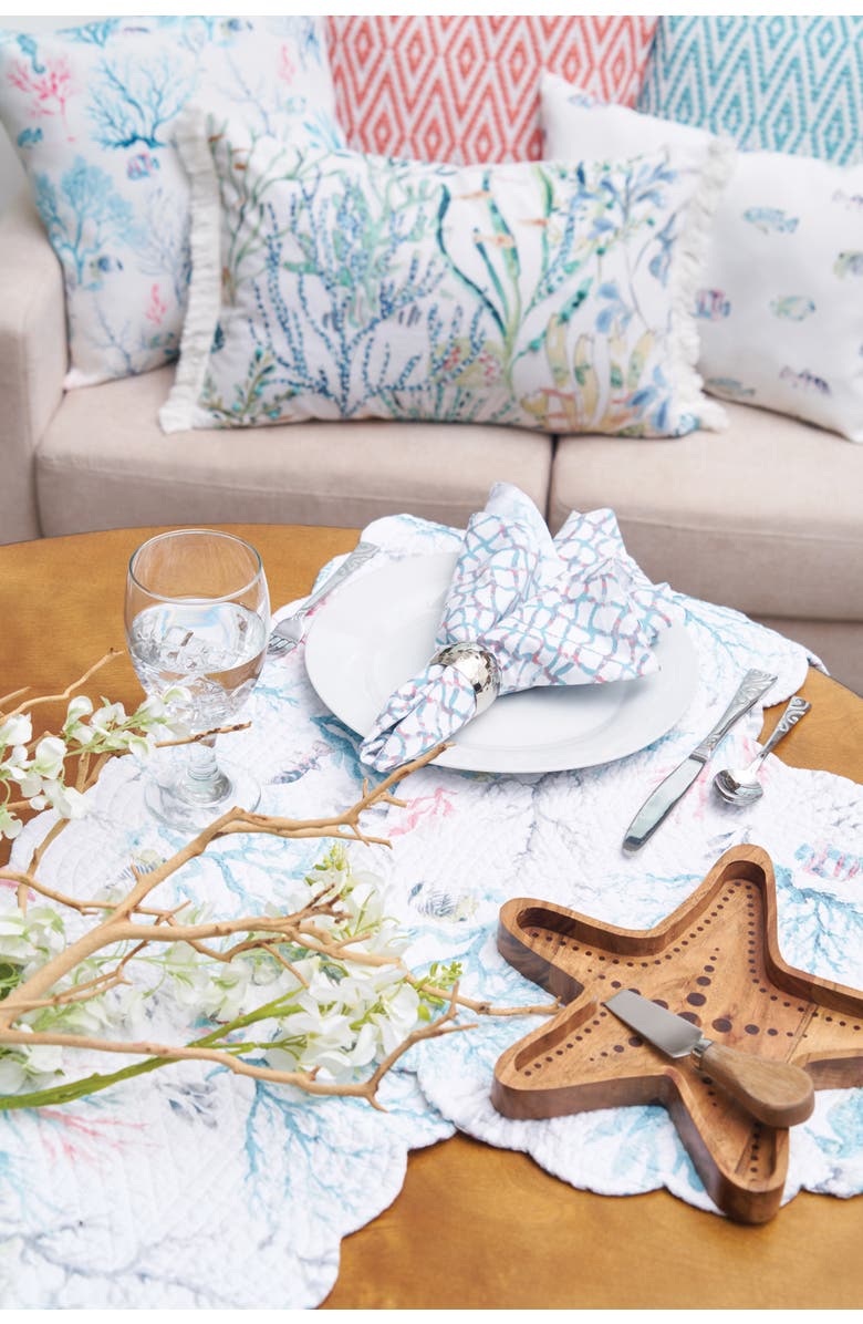 C&F Home St.Vincent Cloth Napkins Set of 6, Alternate, color, Blue