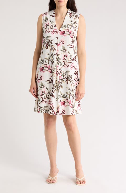 V-Neck Shift Dress