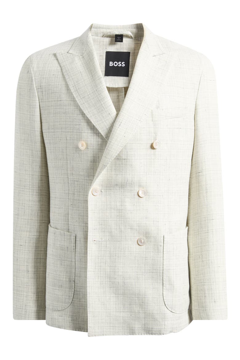 Hanry Linen & Virgin Wool Jacket, Alternate, color, OPEN GREY