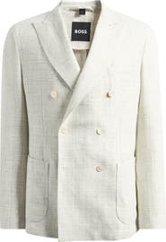 BOSS Hanry Linen & Virgin Wool Jacket