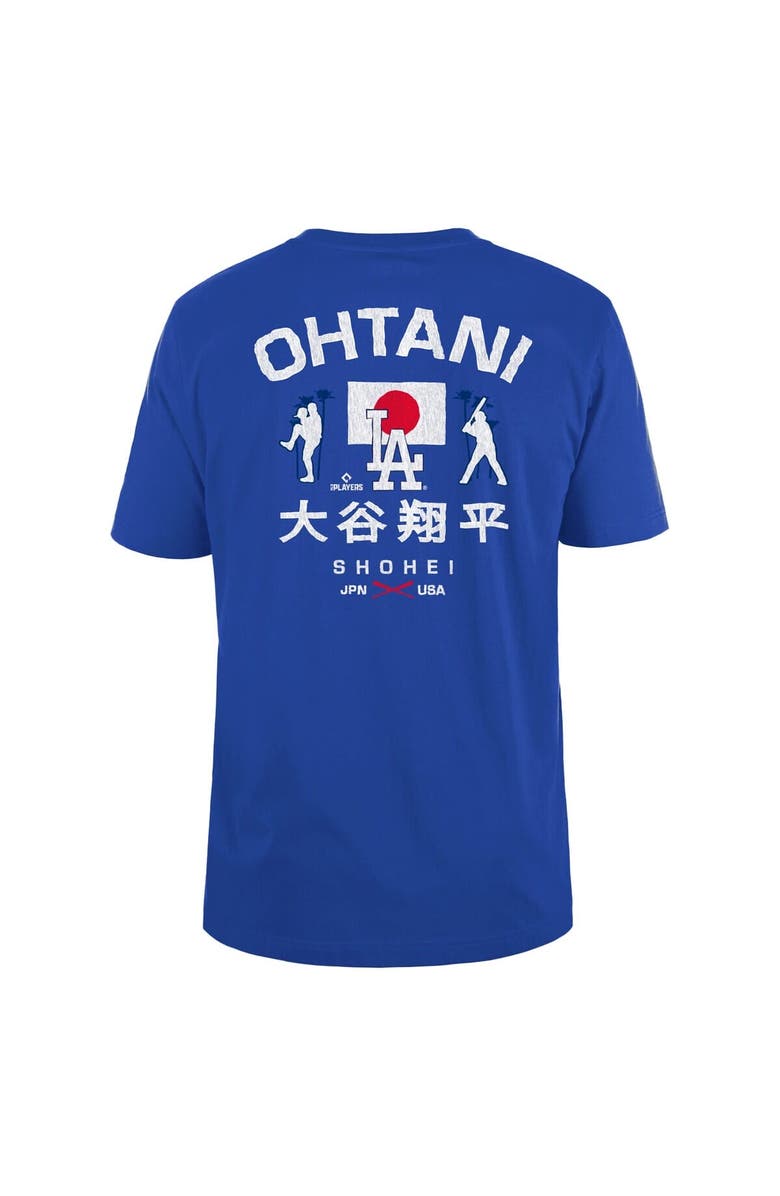 New Era Men's New Era Shohei Ohtani Royal Los Angeles Dodgers Japan Flag T-Shirt, Alternate, color,