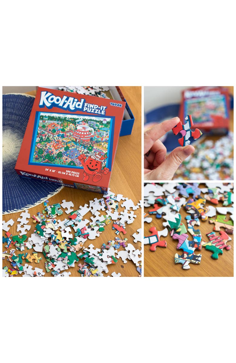 Toynk Kool-Aid Find-It 500 Piece Jigsaw Puzzle, Alternate, color, Multi-Color