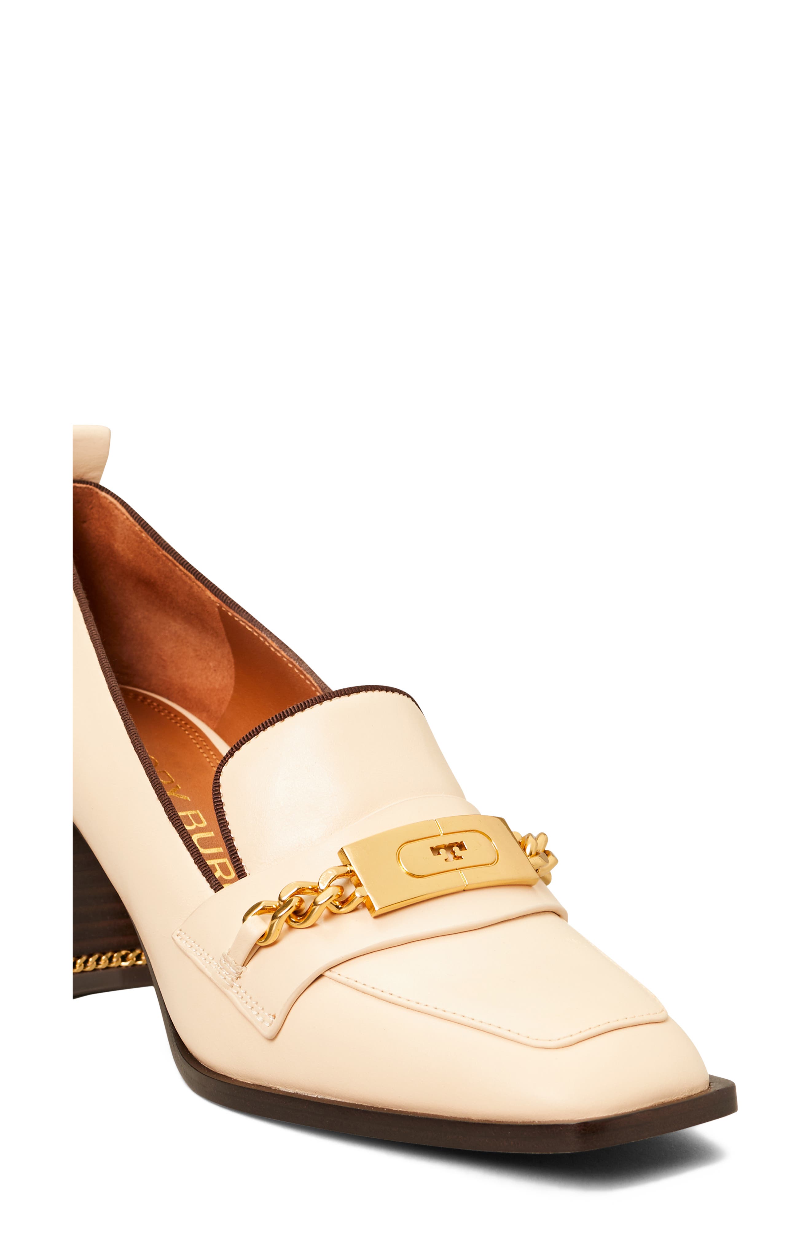 Ruby Loafer Pump, Alternate, color, DULCE DE LECHE / COCONUT