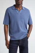 Sunspel Compact Mesh Polo Sweater