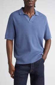 Sunspel Compact Mesh Polo Sweater