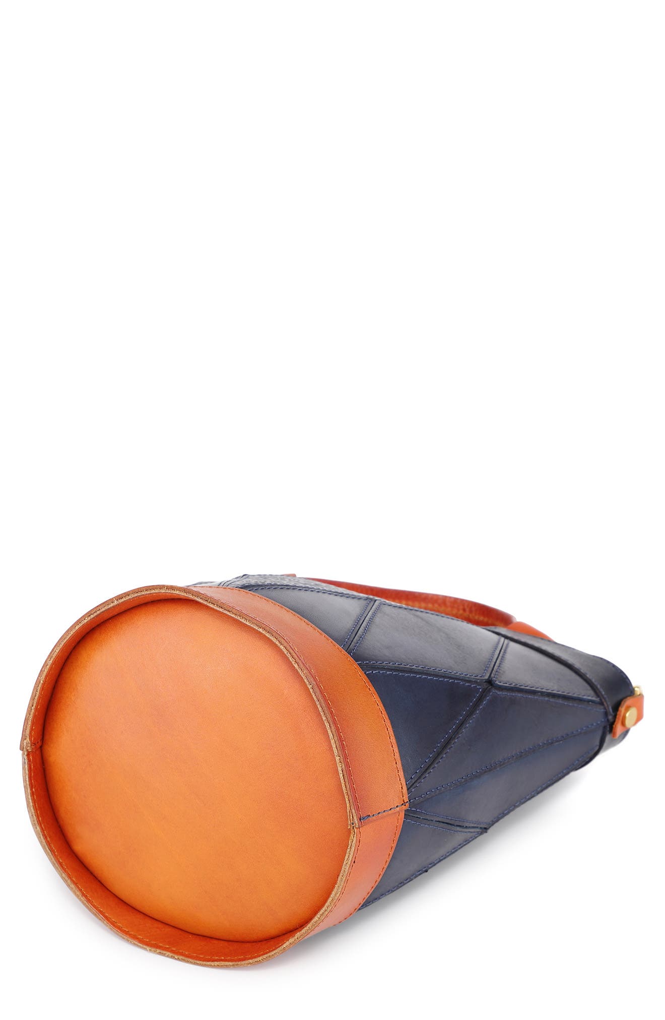 Primrose Leather Mini Tote, Alternate, color, NAVY