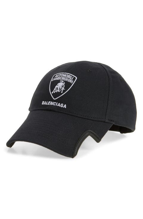 x Automobili Lamborghini Logo Embroidered Adjustable Baseball Cap