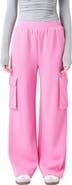Grey Lab Stretch Cotton Knit Wide Leg Pants