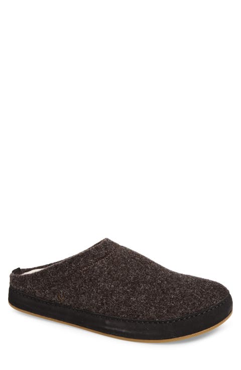 Hāmani Hulu Genuine Shearling Lined Mule Slipper (Men)