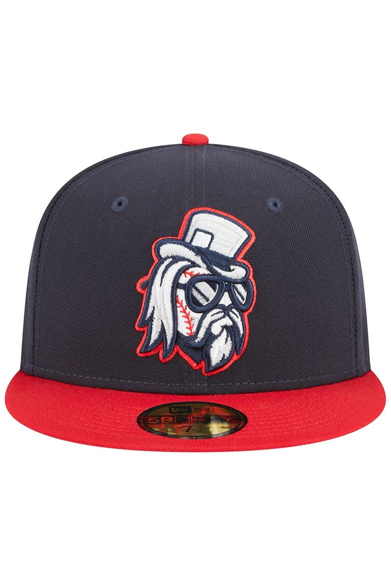 Men's New Era Navy Tulsa Drillers Theme Nights Sound  59FIFTY Fitted Hat, Alternate, color, Navy