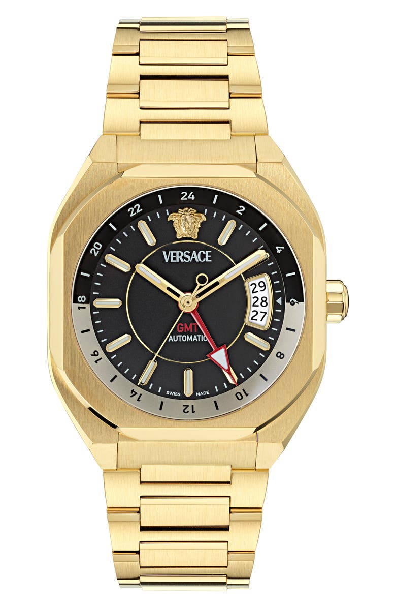 Versace V-Contempo GMT Bracelet Watch, 40mm, Main, color,