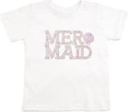 Sweet Wink Mermaid Pearl Patch Short Sleeve T-Shirt
