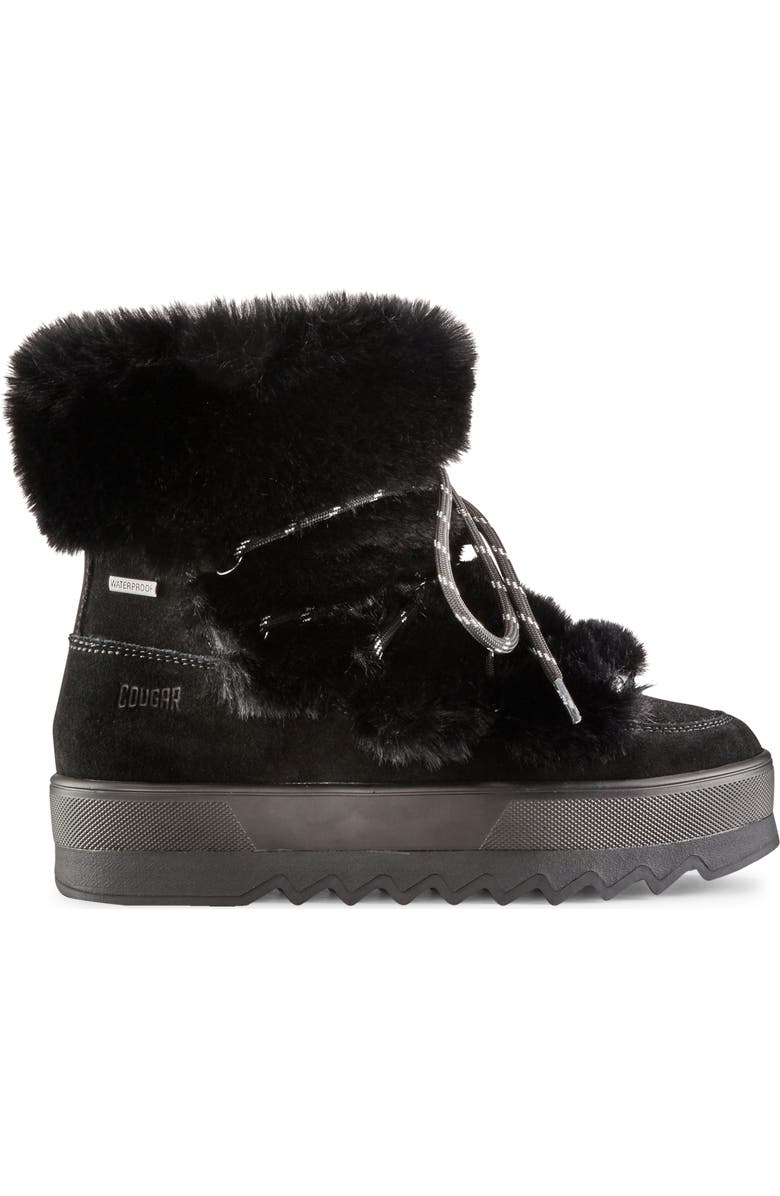 Cougar Vanity Faux Fur Trim Waterproof Bootie, Alternate, color,