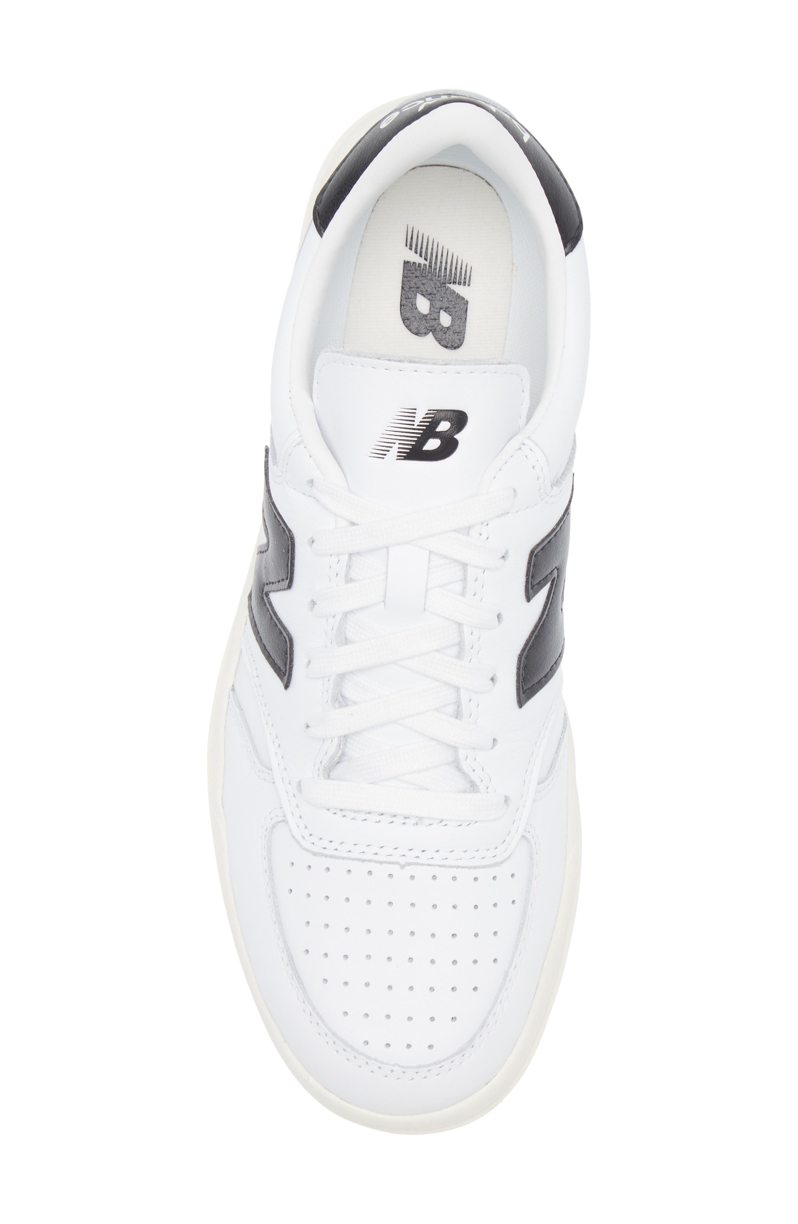 New Balance T500 Tennis Sneaker, Alternate, color, White/ Black