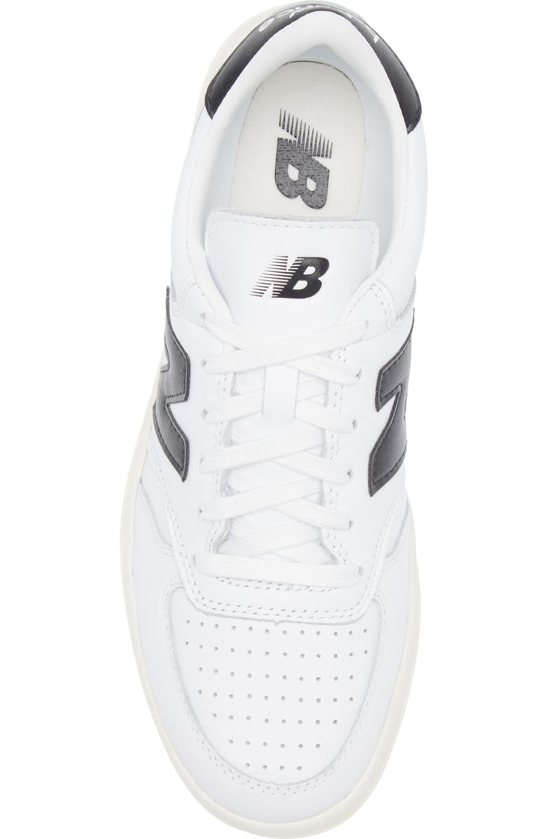 New Balance T500 Tennis Sneaker, Alternate, color, White/ Black