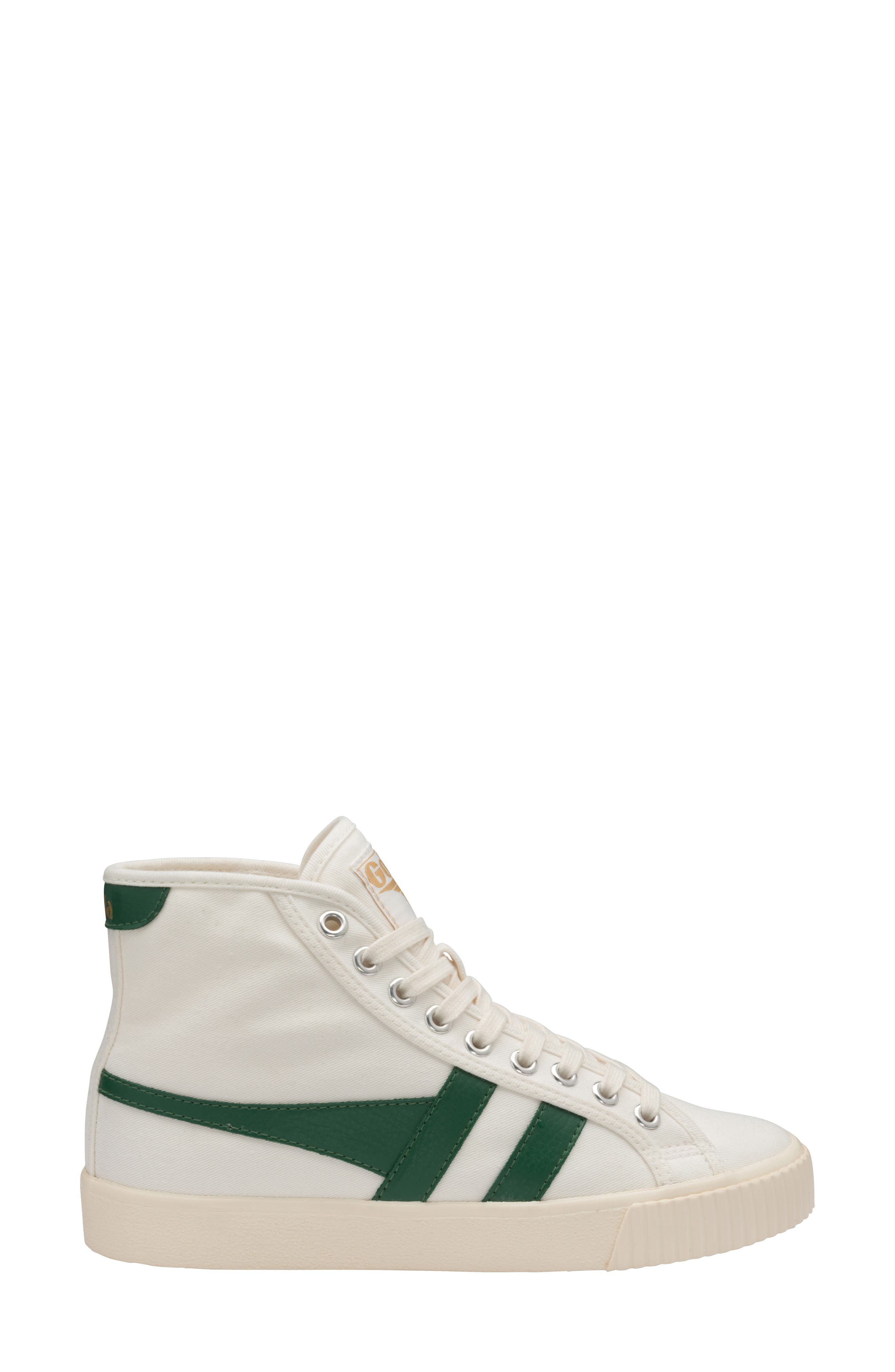 Tennix Mark Cox High Top Sneaker, Alternate, color, OFFWHITE/ GREEN