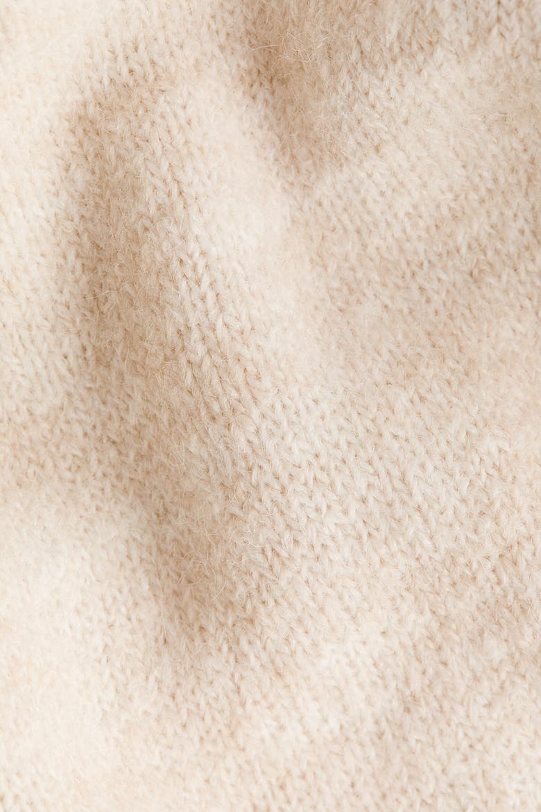 Knit sweater, Alternate, color, Light beige melange