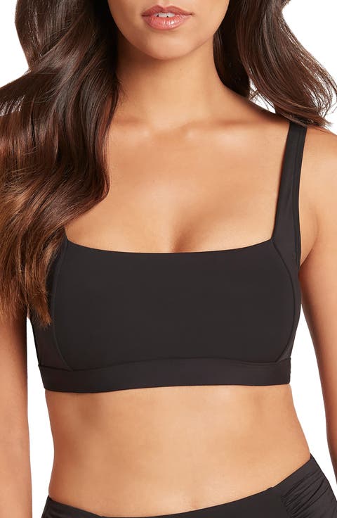Square Neck Bralette Bikini Top