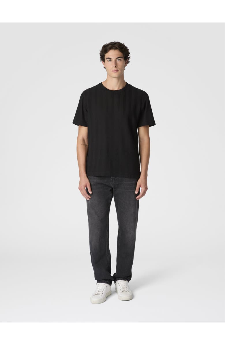 Missoni Crew Neck T-shirt In Cotton-viscose Raschel, Alternate, color, Black