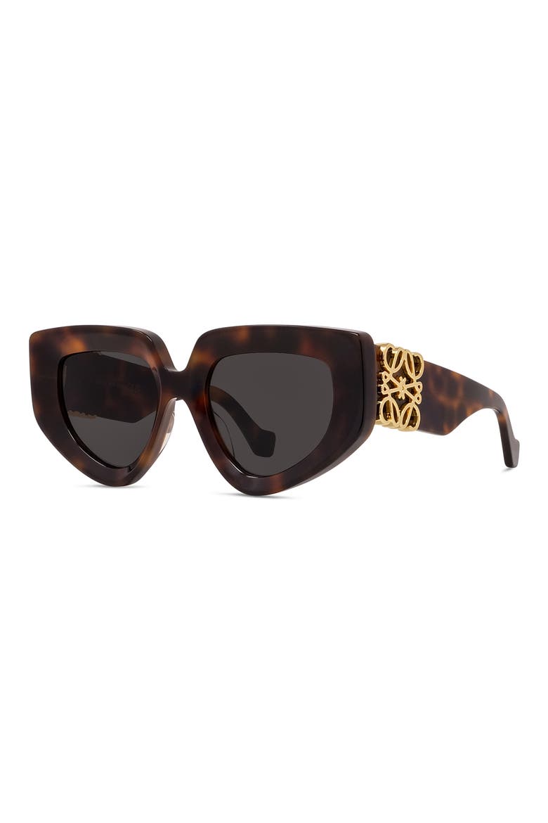 Anagram 51mm Geometric Sunglasses, Alternate, color, DARK HAVANA / SMOKE