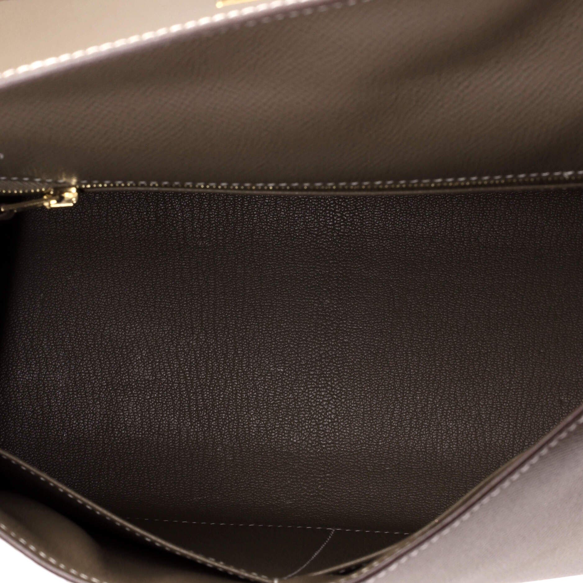 Pre-Owned Hermes Kelly Handbag Grey Epsom with Gold Hardware 28, Alternate, color, Etoupe
