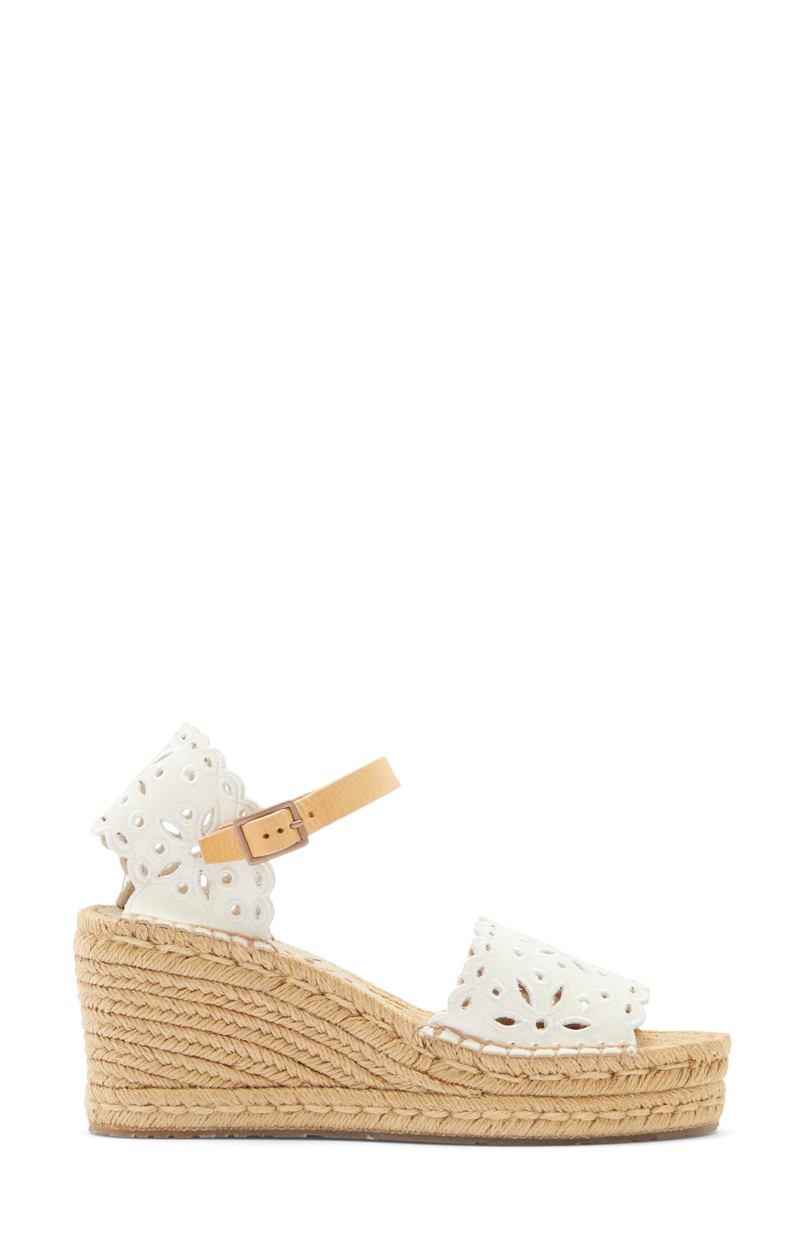 Pedro Garcia Omaira Wedge Sandal, Alternate, color, Meringue