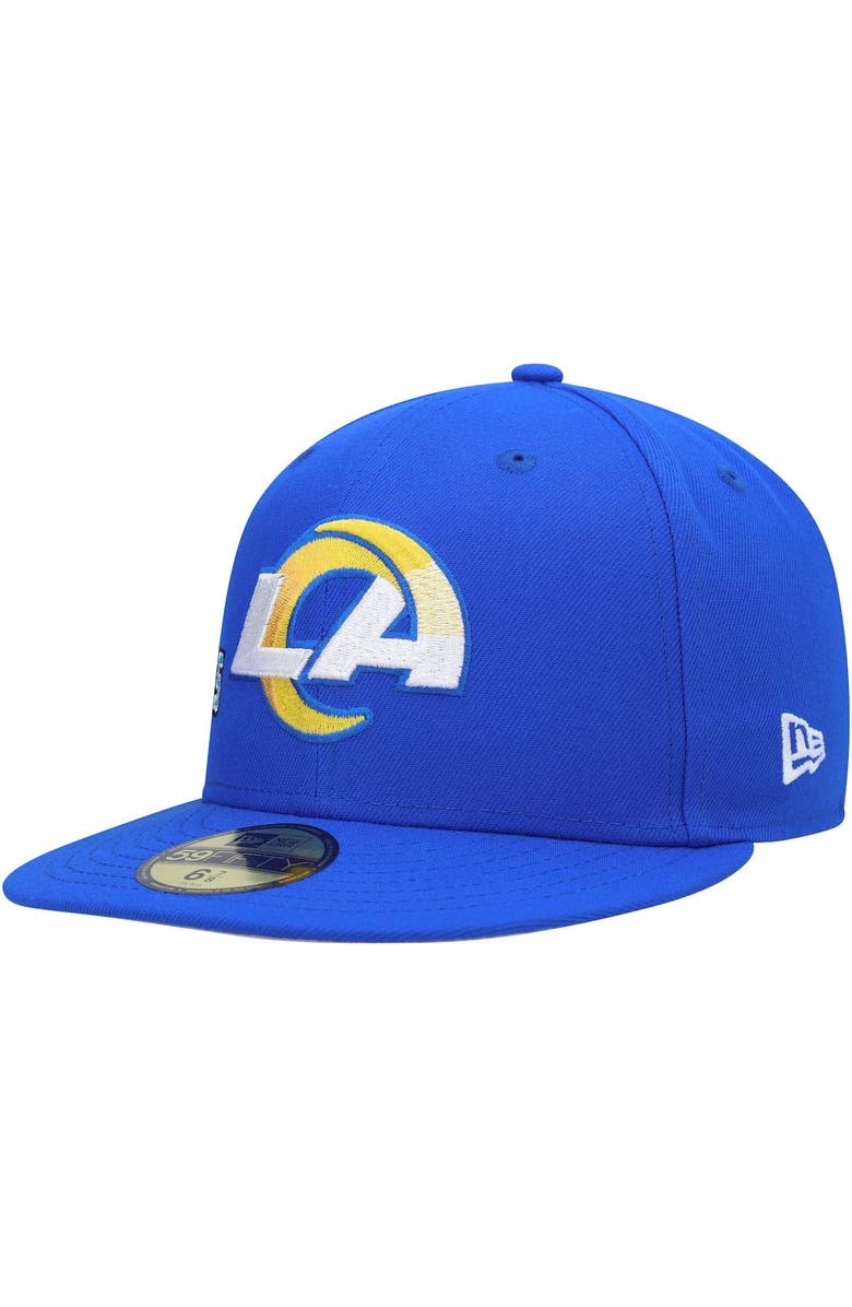 New Era Men's New Era Royal Los Angeles Rams Stateview 59FIFTY Fitted Hat, Alternate, color, Royal