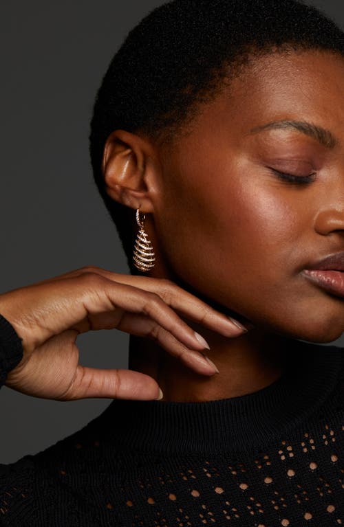 Nadri Pisa Open Pavé Drop Earrings In Gold