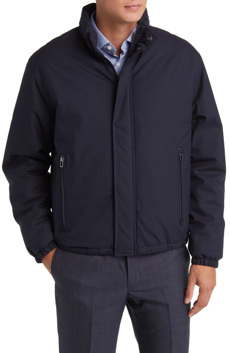 Emporio Armani Zip Bomber Jacket, Alternate, color,