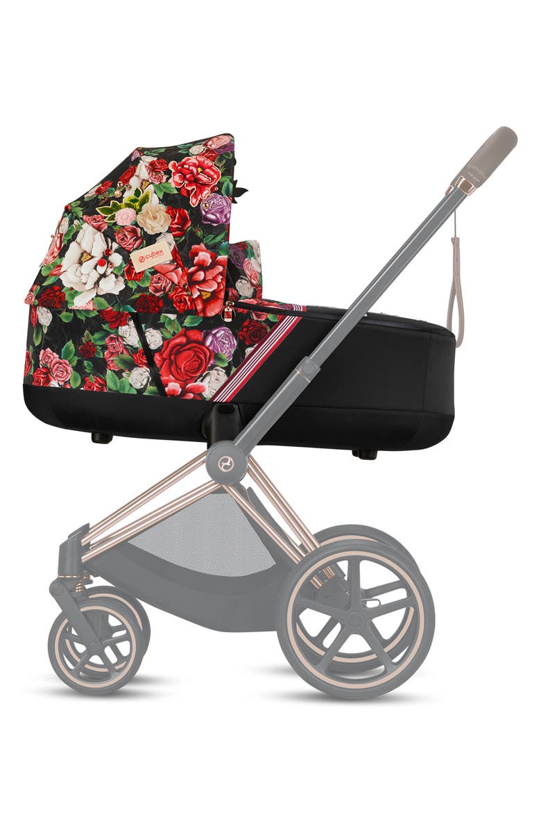 CYBEX Priam Lux Dark Spring Blossom Carry Cot, Main, color, 