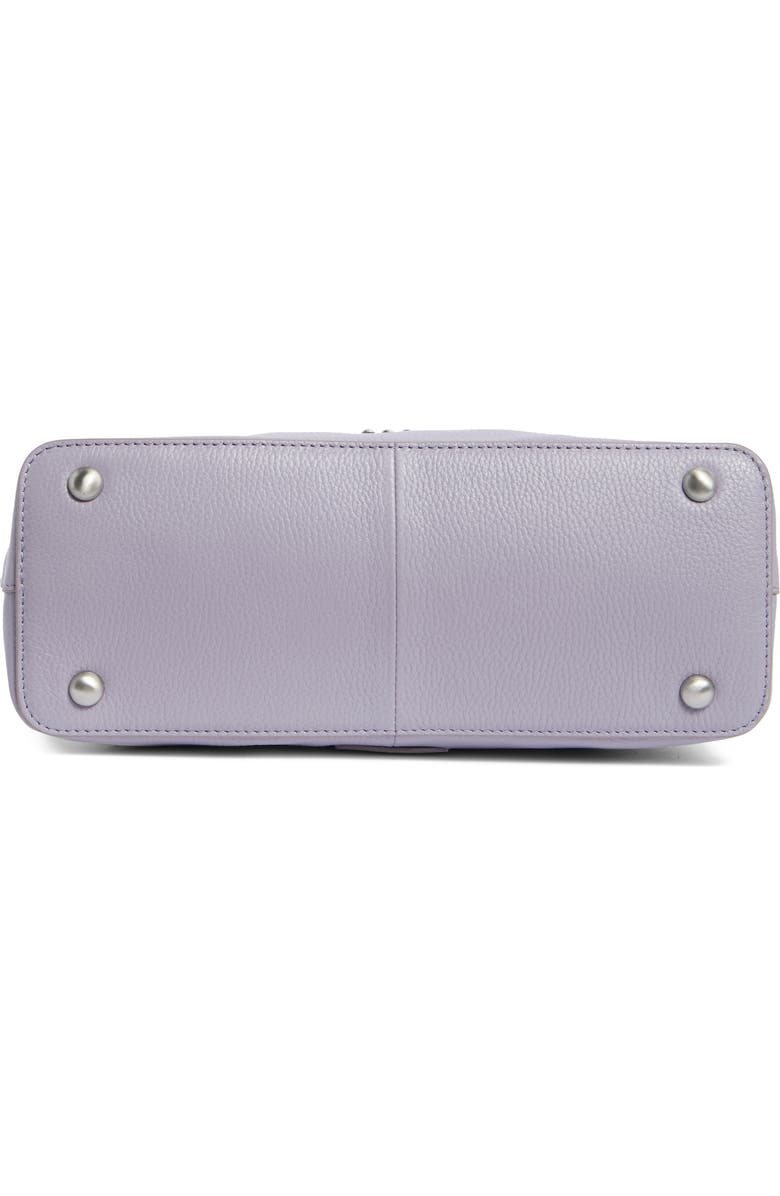 Vince Camuto Sheri Top Handle Leather Satchel, Alternate, color, Thistle