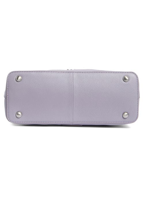 Vince Camuto Sheri Top Handle Leather Satchel In Purple
