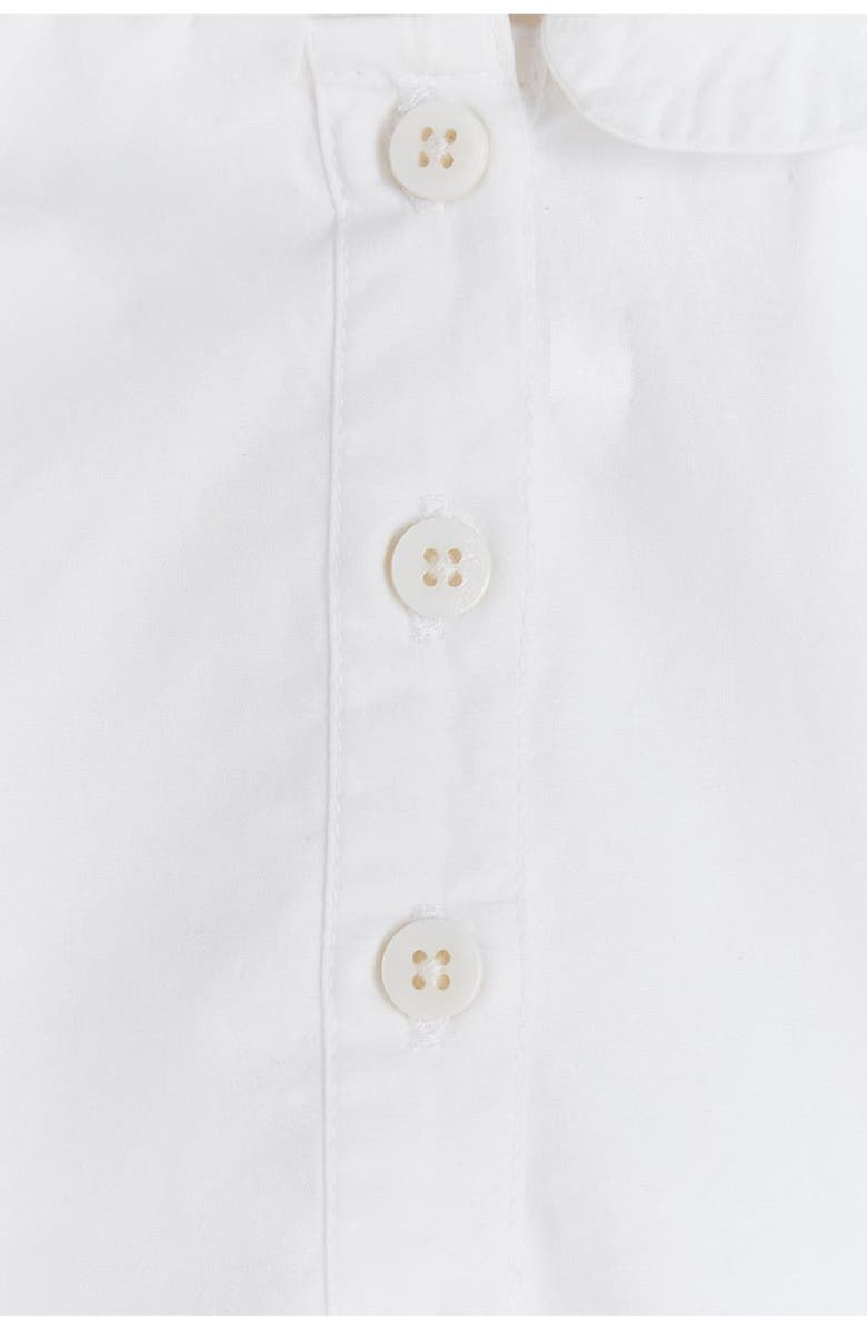 Babycottons Premium Cotton Bauti Blouse Bodysuit For Infant, Alternate, color, White