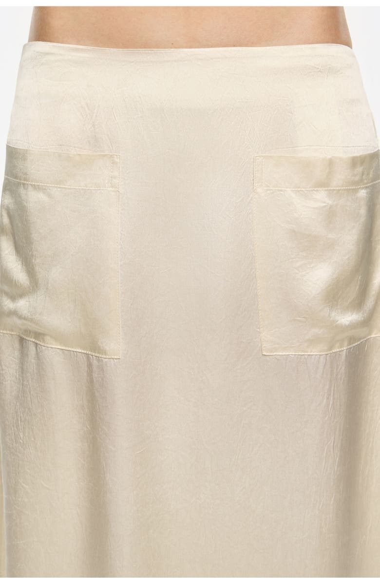 Bimba y Lola A-Line Skirt With Pockets, Alternate, color, Beige
