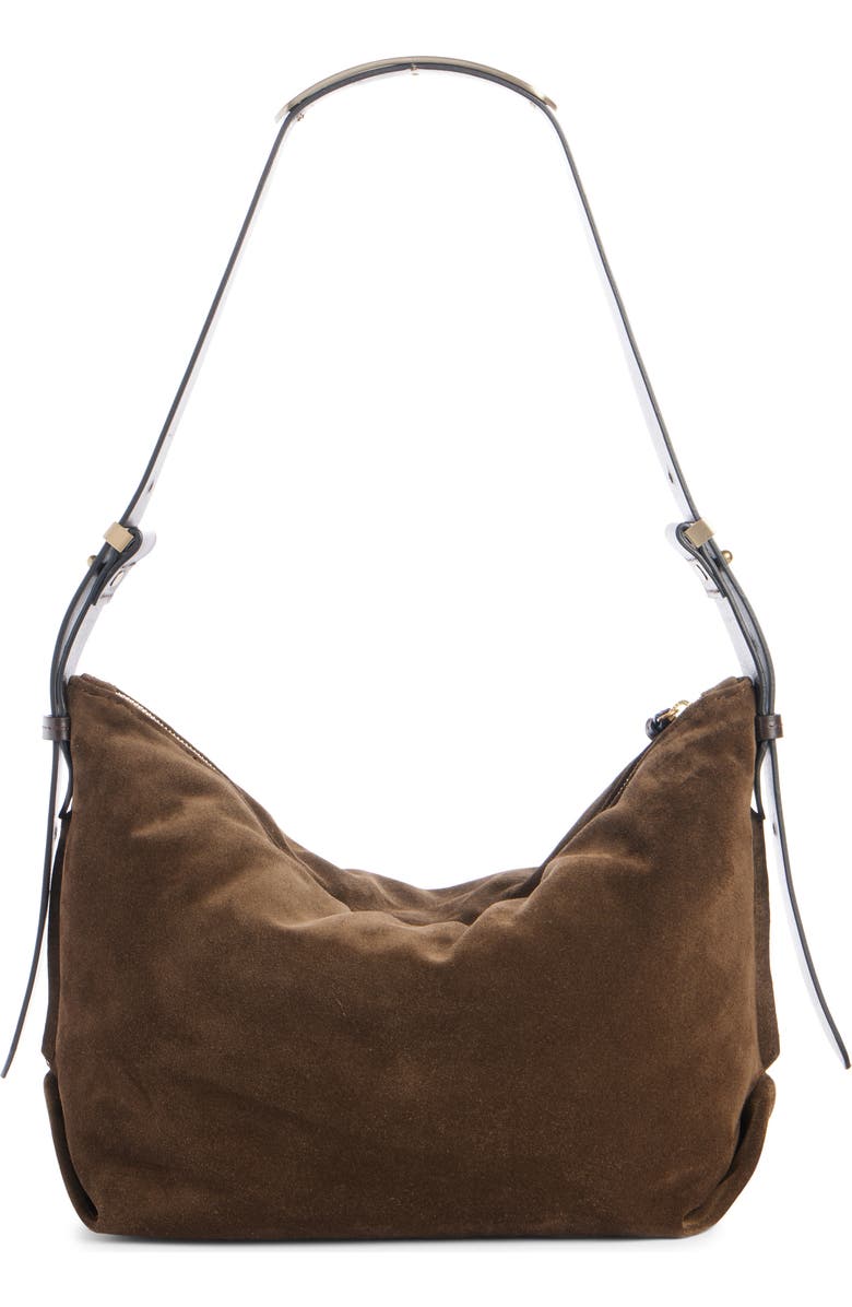 Isabel Marant Leyden Suede Hobo Bag, Alternate, color,