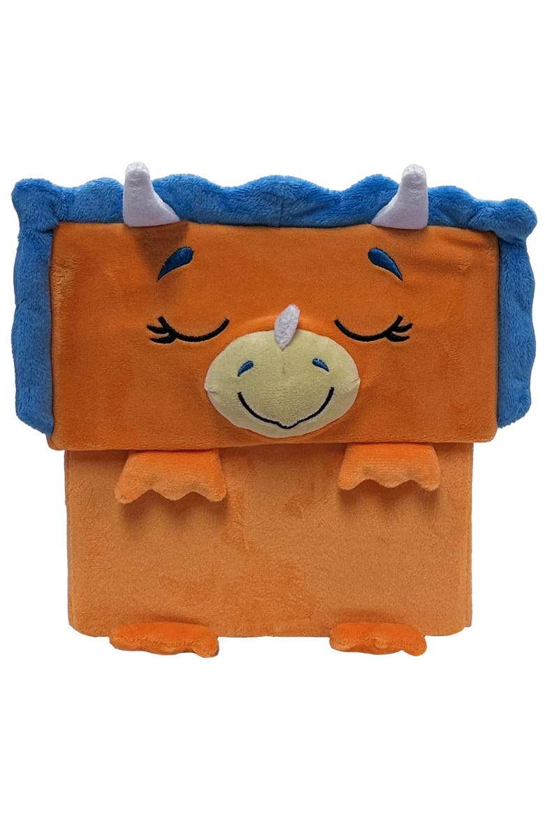 Adorable Storables Dino Triceratops Brown/Blue 8 Inch, Alternate, color, Multicolored