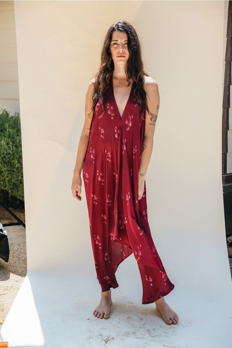 Classic Silk Dress Adler, Alternate, color, Red